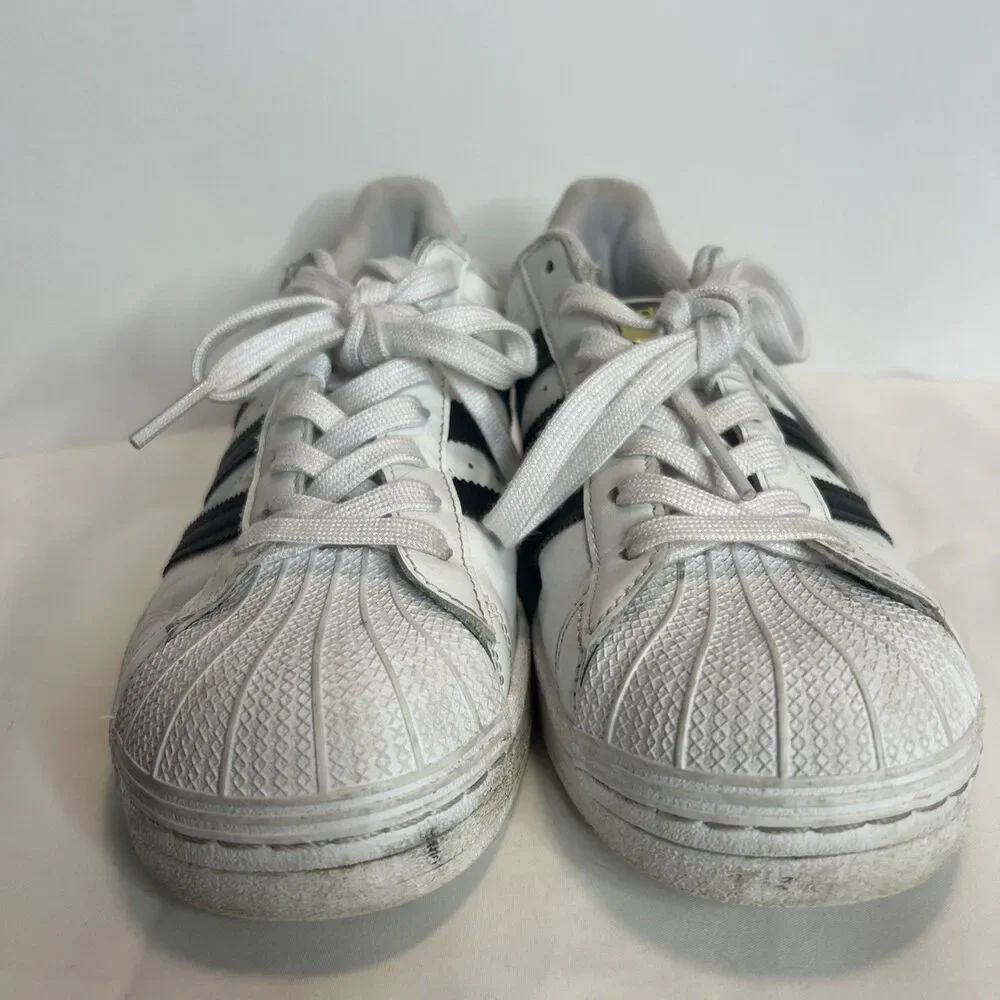Adidas Womens Superstar FV3284 White Black Casual Shoes Sneakers Size 8.5